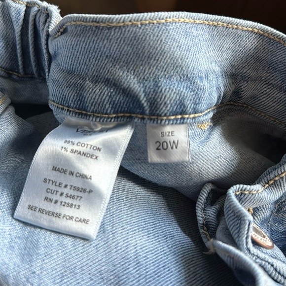 VERVET high rise Dixie utility/cargo jeans plus size Womens 20W light wash 90’s - Picture 9 of 16